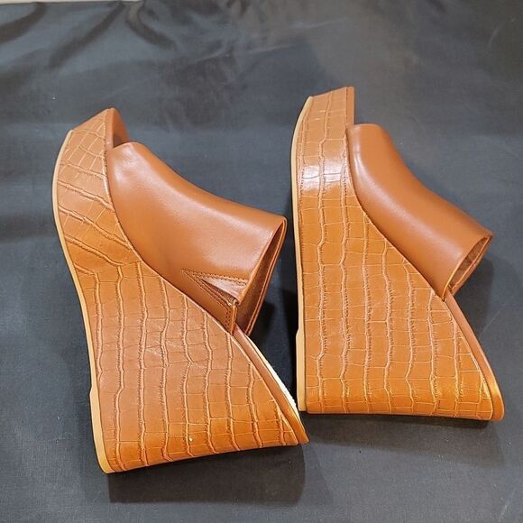 BRAND NEW NINE WEST PEEP TOE SLIPPERS WEDGE PLATFORM SANDAL - Picture 13 of 16